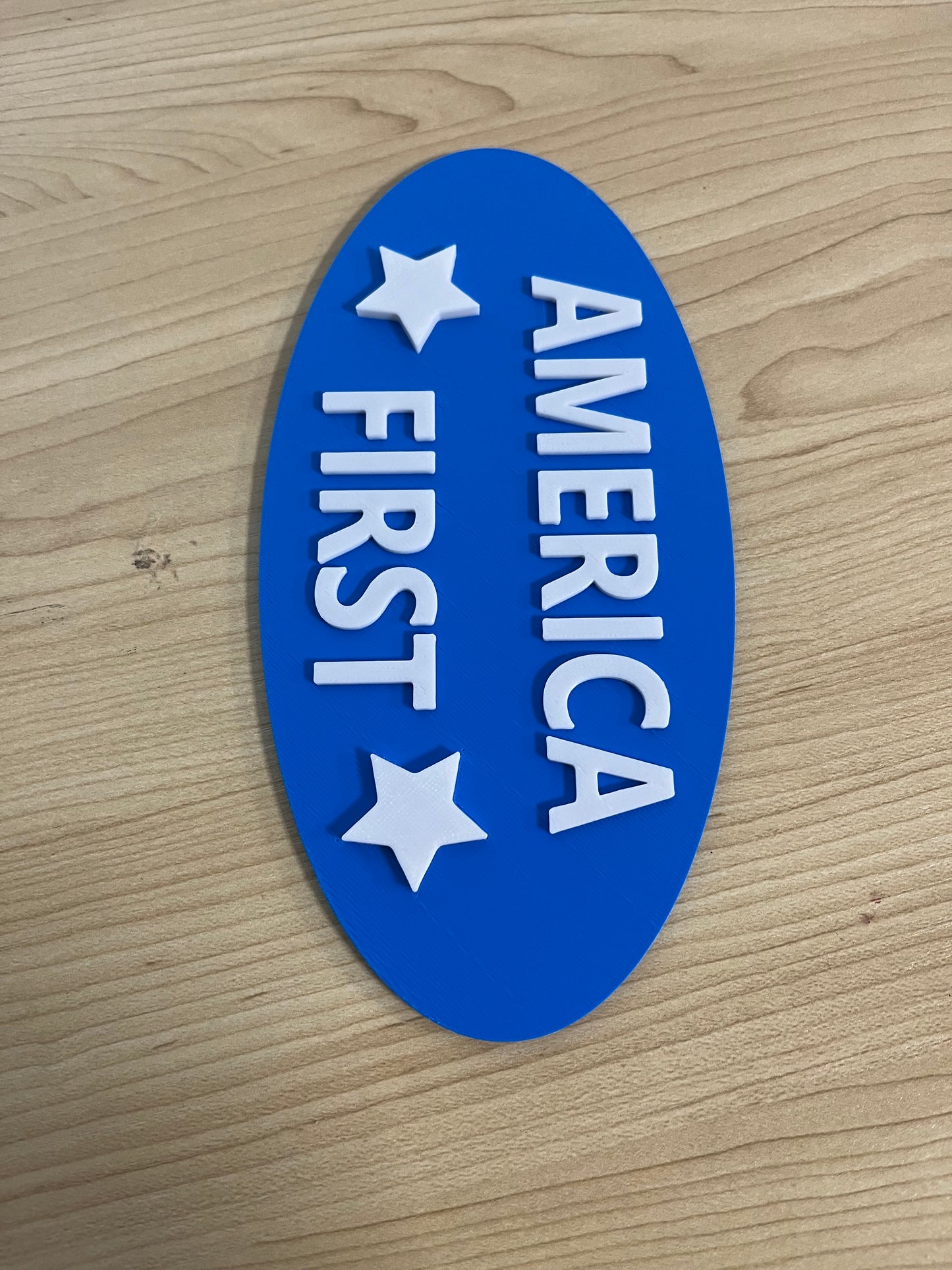 America First Sticker Trump USA Flag decal Patriot Bumper Plate Sign Plastic
