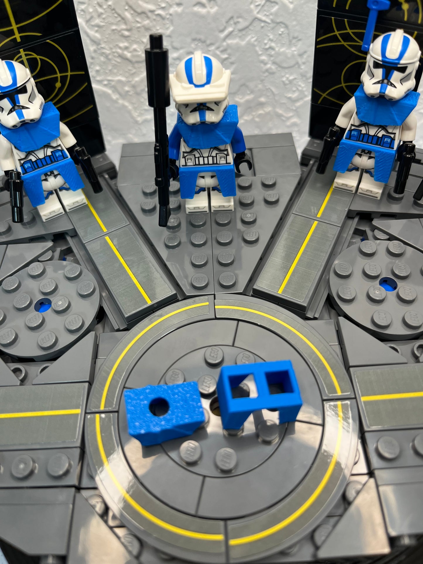 (5)Pauldron& (5)Kama Combo (Blue) Clone Trooper Minifigure Lego Compatible