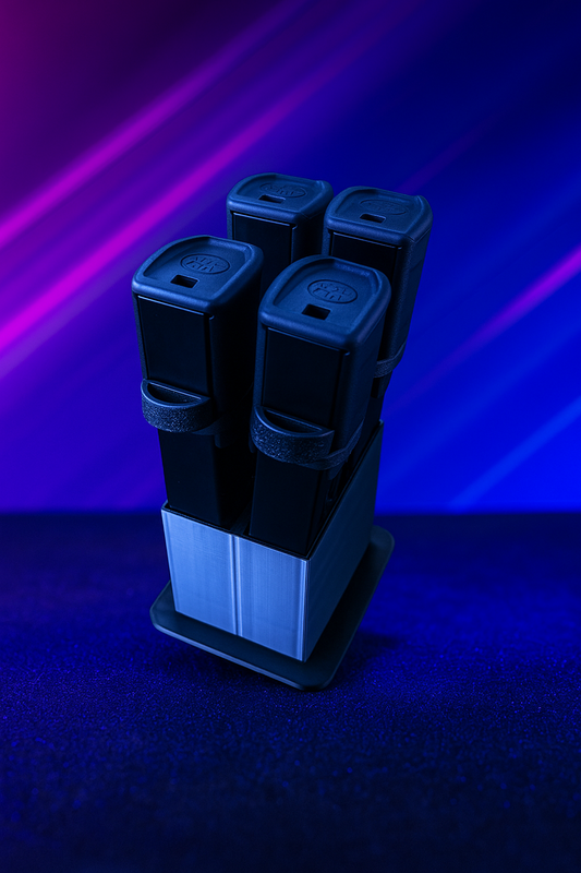 Glock Compatible Magazine Organizer For Safe Holds Four (Double stack)
